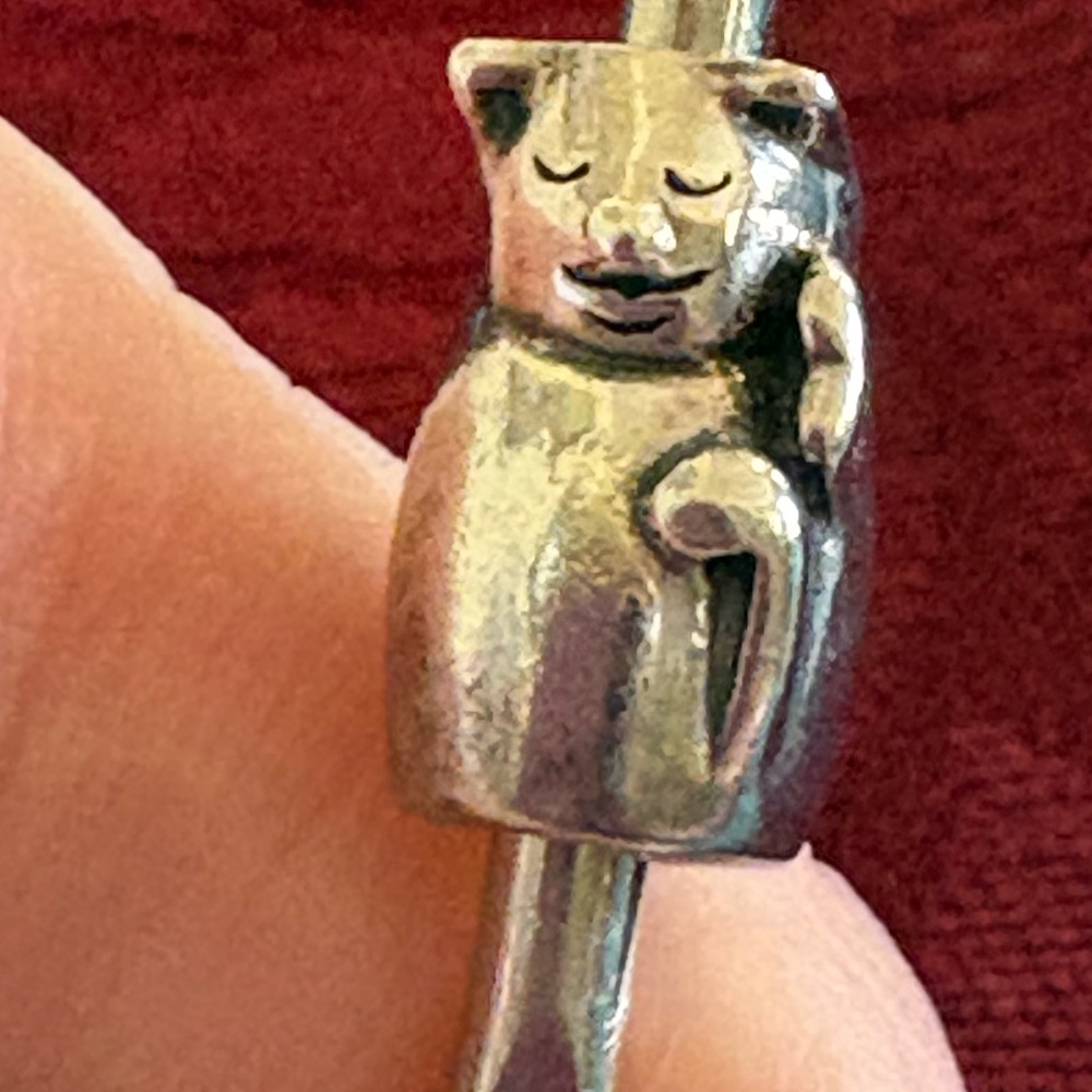 CHAMILIA Sterling Silver Cat Charm / Vintage